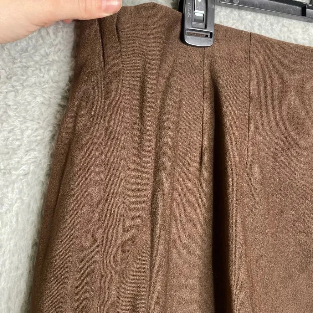 Susan Graver brown pull on pants soft office career business classic capsule 1X - Picture 4 of 11